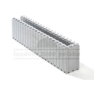 Expanded polystyrene (EPS) formwork block - MCF 1/15 - izodom 2000 polska - Neopor® / concrete / for wall