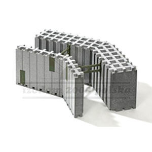Expanded polystyrene (EPS) formwork block - MCF 35 EA/R - izodom 2000 polska - Neopor® / for wall / insulating