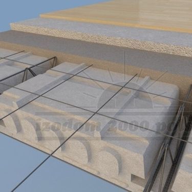 Neoprene® deck slab - STP - izodom 2000 polska - expanded polystyrene / for ceiling / insulating