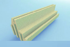 Wall formwork block - FPL BST  - izodom 2000 polska - for foundation / insulating