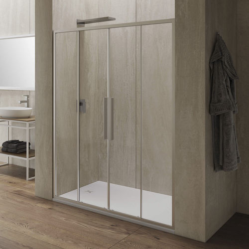 Sliding shower screen - UNICO SC2 - Relax srl - for alcoves / tempered ...