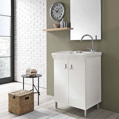 Wall-mounted laundry sink - BIJOUX FOR INDOOR USE - Geromin - free-standing / ceramic
