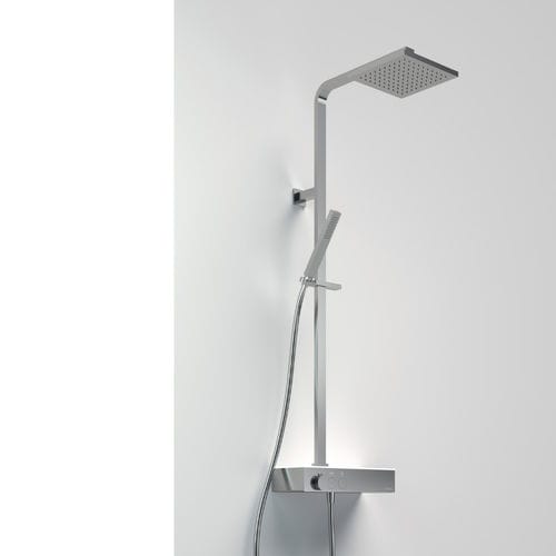 Thermostatic shower column - ICON - Geromin - commercial / wall-mounted / contemporary