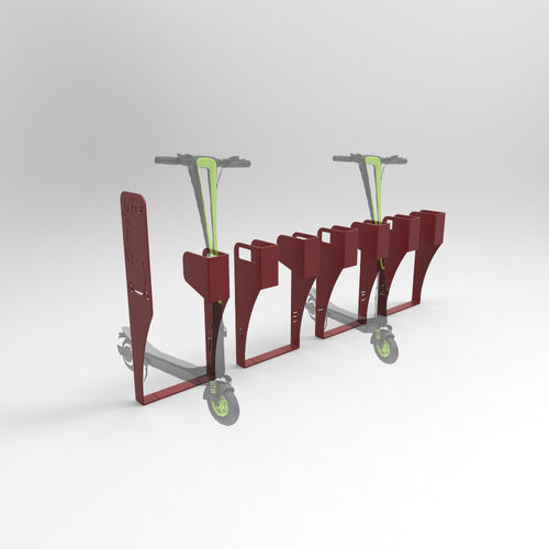 Secure scooter rack - SCOOTERBOX  - CITYSì - for public space / galvanised steel / commercial