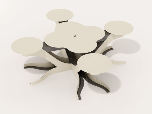 Powder-coated steel bench - INTRECCIO - CITYSì - modular / with USB port / for urban areas