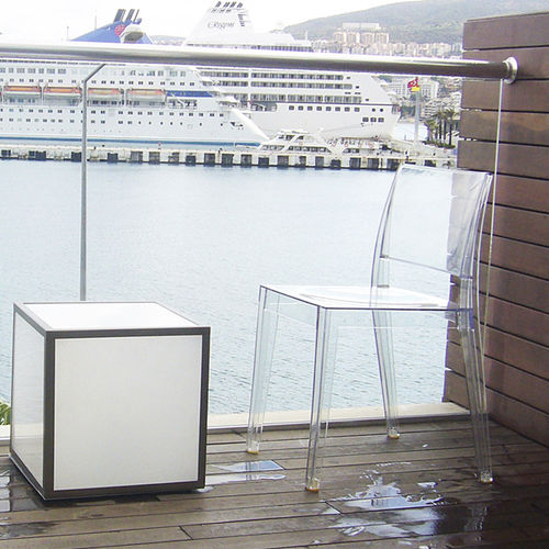 Contemporary garden chair - GYZA - PAPATYA - indoor / polycarbonate / stackable