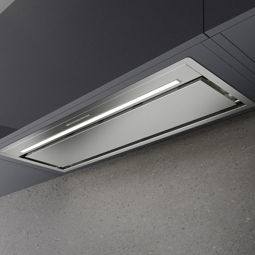 Ceiling-mounted range hood - HIDE NEW PLASMA - Galvamet - built-in / ducted / gray