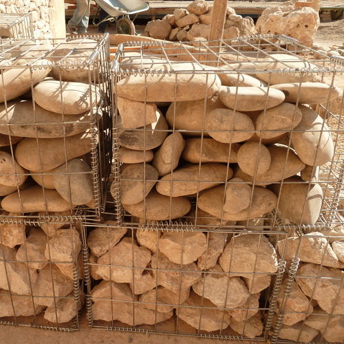 Modular gabion - Lafarge concrete - protection / wall / stone