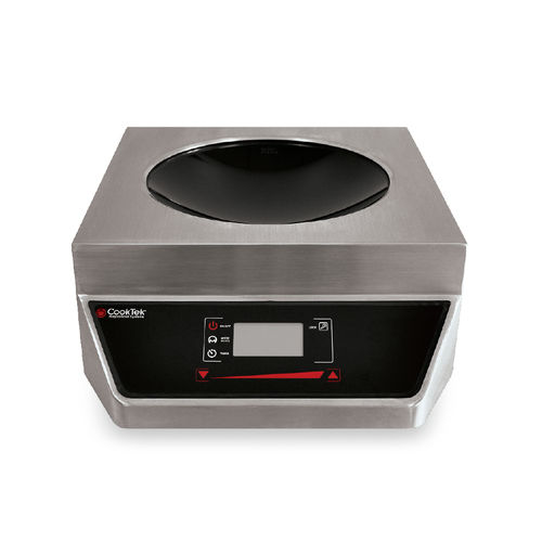 Electric wok - Cooktek - 1 burner / mobile / countertop