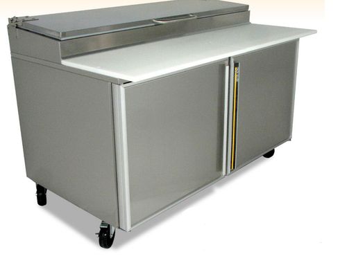 Pizza prep table - SKPZ60 - Prince Castle - stainless steel / on casters / refrigerated