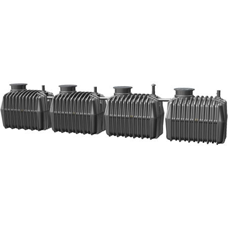 Sludge domestic wastewater treatment plant - O2FIX® - Saint Dizier Environnement - polyethylene / compact