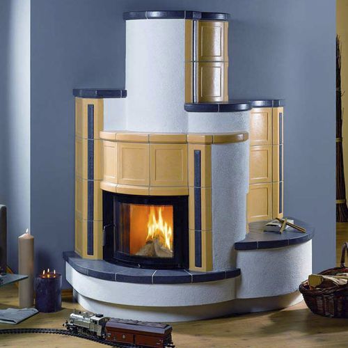 Wood heating stove - 44/55 - BRUNNER - 0 - 5 kW / 10 kW...20 kW / floor-mounted