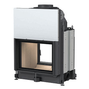 Wood-burning fireplace - 51/67 - BRUNNER - built-in / wall / double-sided