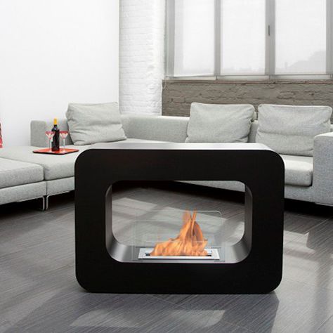Bioethanol fireplace - ORLANDO - Bio-Blaze® - free-standing / double-sided / open hearth