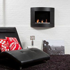 Bioethanol fireplace - DIAMOND I - Bio-Blaze® - wall-mounted / Single-sided / open hearth