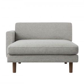 Contemporary chaise longue - HIROSHIMA 4375-36 - Maruni - fabric / beech / oak