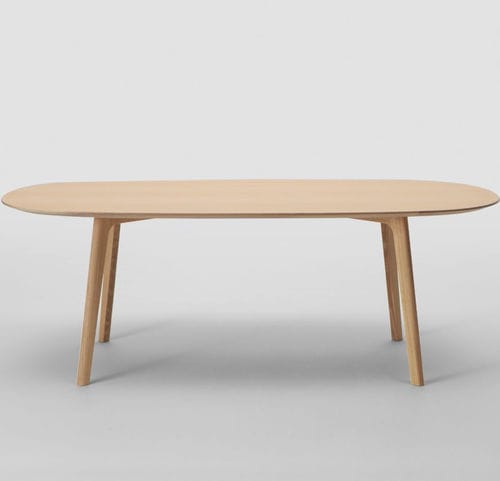 Contemporary table - ROUNDISH 1010-38 - Maruni - oak / walnut / beech