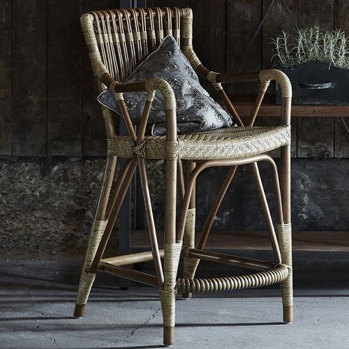 Traditional bar chair - Blues - Sika-Design - indoor / rattan / wicker
