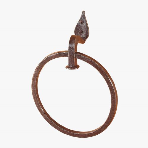 Towel ring - FT324 - IL Forgiato - wall-mounted / wrought iron / black