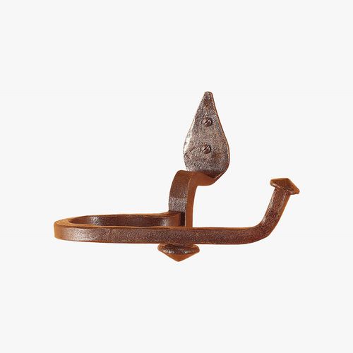 Wall-mounted toilet roll holder - FT325 - IL Forgiato - iron / black / home