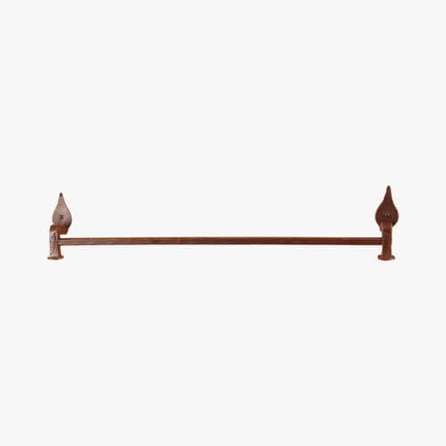 1-bar towel rack - FT326 - IL Forgiato - wall-mounted / wrought iron / black