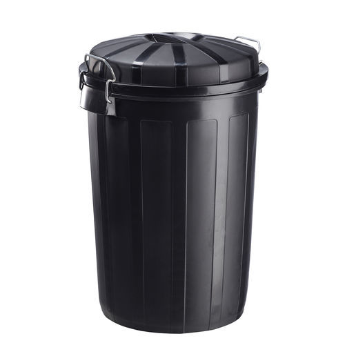 Public trash can - BAZI - ROSSIGNOL - polyethylene / with lid / garden