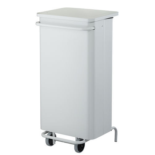 Sanitary facility trash can - COLLECROULE CARENE - ROSSIGNOL - metal / with wheels / with lid