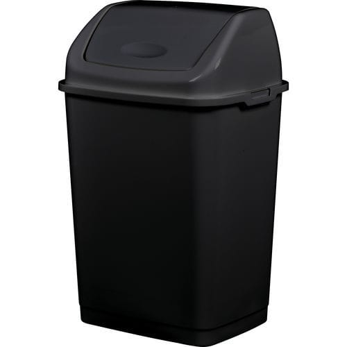 Hygienic trash can - CLAP - ROSSIGNOL - recycled plastic / swing / indoor