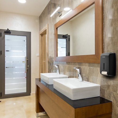 Public washroom soap dispenser - CLARA - ROSSIGNOL - for healthcare facility / wall-mounted / stainless steel
