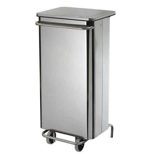 Stainless steel trash can - COLLECROULE CARENE - ROSSIGNOL - indoor / floor-standing / for healthcare facility