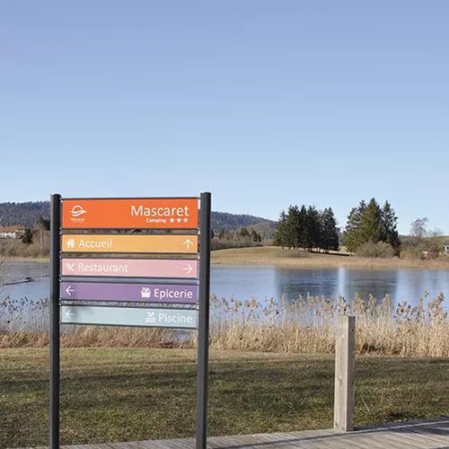 Orientation signage plate - SIMO - Concept Urbain - outdoor / floor-standing / aluminum profile