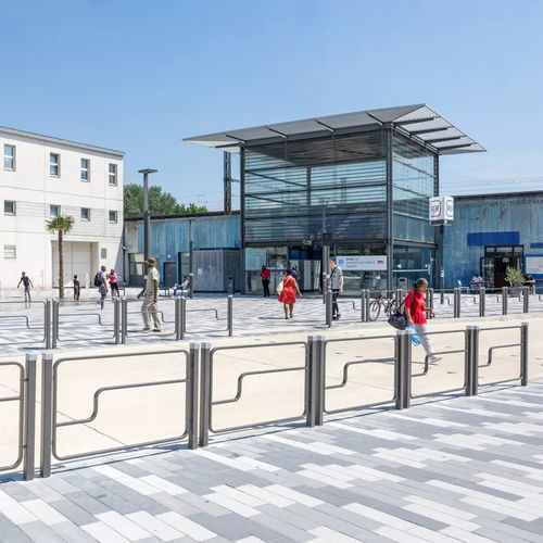 Protective barrier - IMAWA A2 - Concept Urbain - fixed / stainless steel / aluminum