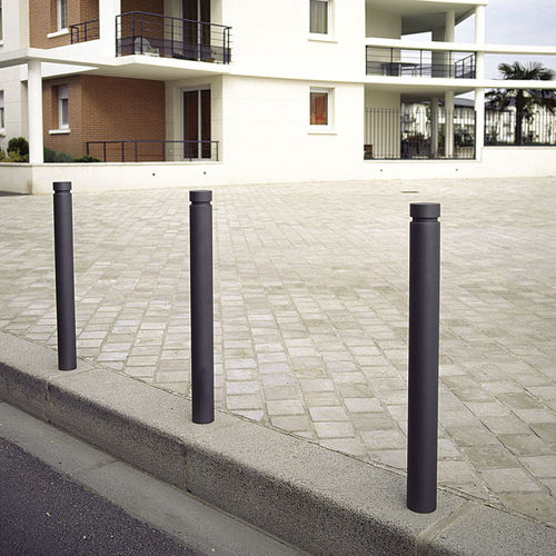 Security post - BASIC 1 - Concept Urbain - removable / steel / cast aluminum