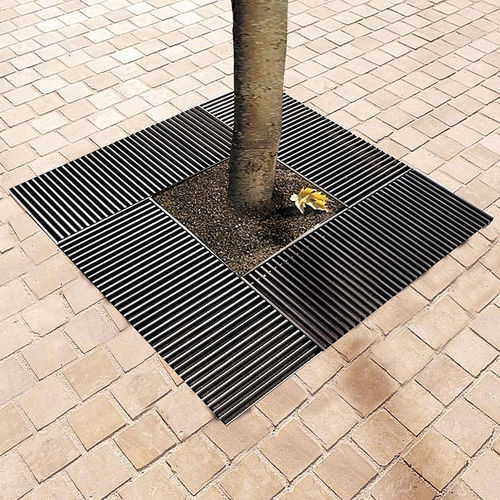 Square tree grate BASIC Concept Urbain galvanised steel
