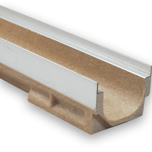 Drainage channel with grating - SELFK - ULMA - ARCHITECTURAL SOLUTIONS - slot / polymer concrete / galvanised steel grate