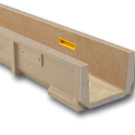 Drainage channel with grating - SELF250 - ULMA - ARCHITECTURAL SOLUTIONS - slot / polymer concrete / galvanised steel grate