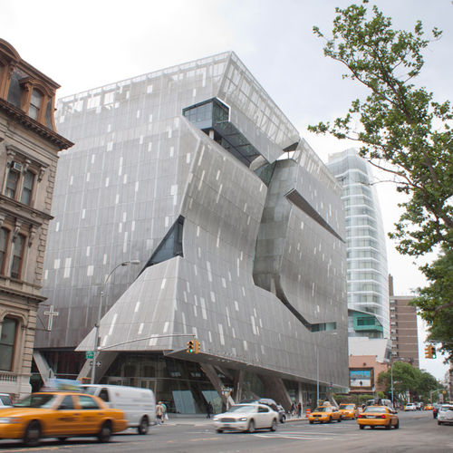 Panel cladding - COOPER UNION - A. Zahner - stainless steel / vertical ...