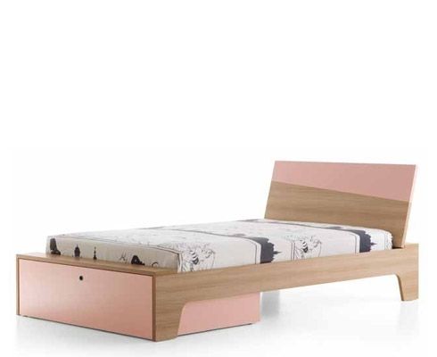 Contemporary bed - LALLA - Mobil Sprint Srl - with drawer / child's / girl's