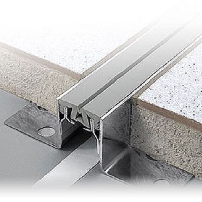 Nitrile rubber expansion joint - DURAFLEX SG - DURAL France - stainless steel / floor / drive-over