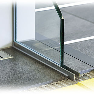Stainless steel profile - SHOWER-GK - DURAL France - corner / U-shaped / for partition wall