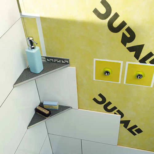 Wall-mounted shelf - TI - DURAL France - contemporary / stainless steel / bathroom