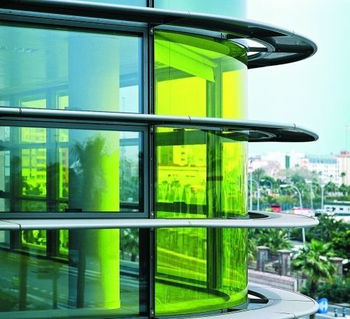 Transparent glass panel - VANCEVA® - Miroiterie de Chartreuse - colored / for facade