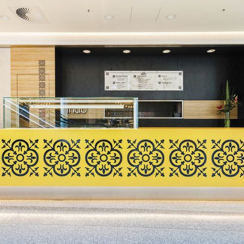 Solid Surface countertop - SUNFLOWER(N)  SS042 - Staron Solid Surfaces - commercial / yellow / stain-proof