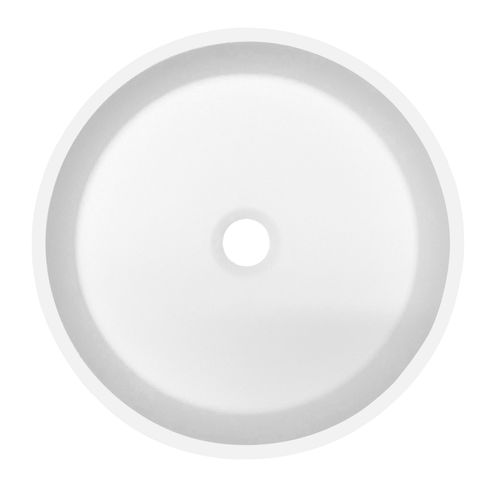 Countertop hand basin - A3148  - Staron Solid Surfaces - integrated / round / Solid Surface