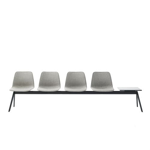 Leather beam chair - VARYA TAPIZ - INCLASS - fabric / 2-person / 3-seater