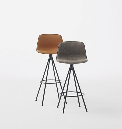 Contemporary bar chair - VARYA TAPIZ - INCLASS - indoor / plastic / steel