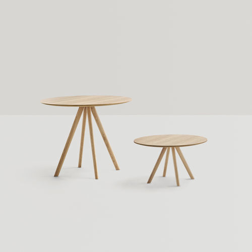 Contemporary table - STIKS - INCLASS - oak / lacquered MDF / HPL