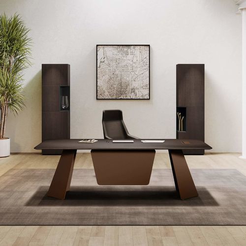 Executive desk - MONOLITH - Italy Dream Design - free-standing / contemporary / painted metal