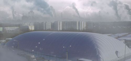 Commercial inflatable structure - ANTI-POLLUTION - DUOL
