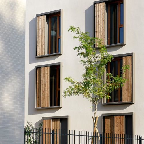 Sliding shutter hinge - STRAIGHT - ARLU - aluminum / stainless steel / concealed